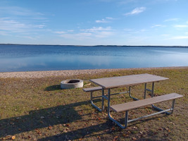 Picnic area on the beach.