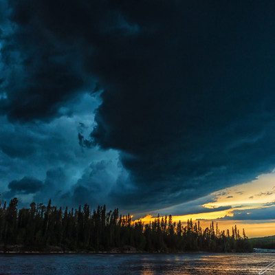 Storm over North Falls