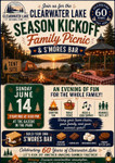 Poster for Clearwater Lake Regional Park Season Kickoff Family Picnic