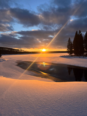 Anglin lake sunset 
Feb 15, 2026