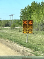 Sign off the highway for Ness Lake and Nesslin Lake.