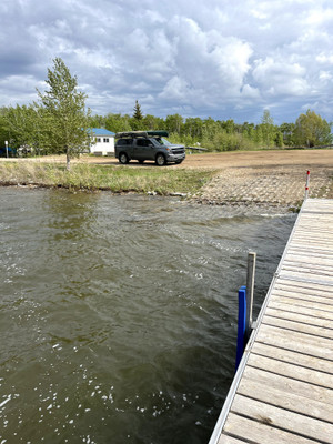 My truck at the north boat launch.