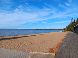 View of the main beach