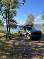 My truck at one of the lake front campsites.