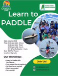 Poster for Learn to paddle at Candle Lake