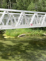 Bridge to rail cart track.