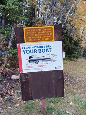 Launch signage.