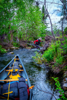 cutting our way into elephant lake