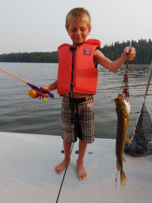Our grandson's first fish????