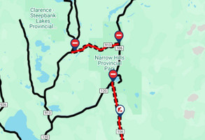 Highway Hotline screenshot from the morning of May 20.