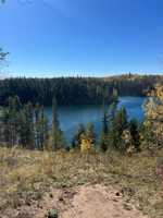 View of Jade Lake from the trail.