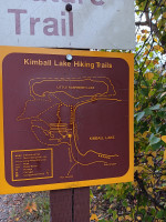 Sign for the hiking trails.