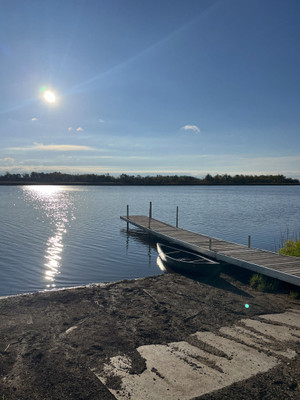 Cement launch and dock.