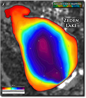 Angler's Edge map for Zeden Lake