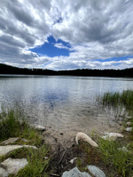 View of the lake.