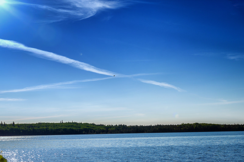 view from the lake