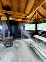 Inside of picnic shelter.