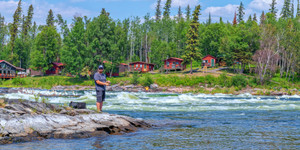 Fishing at Potter Rapids