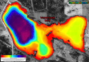 Angler's Edge map for Whitesand Lake