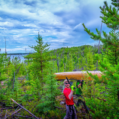 portage near Sawatzky rapids