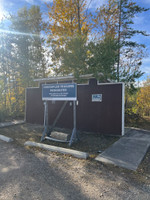 Outhouse by the boat launch.