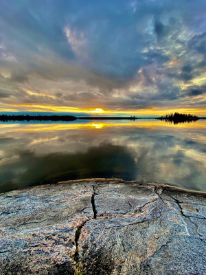 Wadin Bay at sunset 