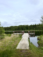 Fishing dock, and boat access to the lake.