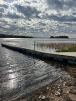 Gravel launch and dock.