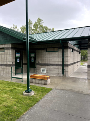 Washrooms and showers at the campground.