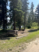 Lake front campsite.