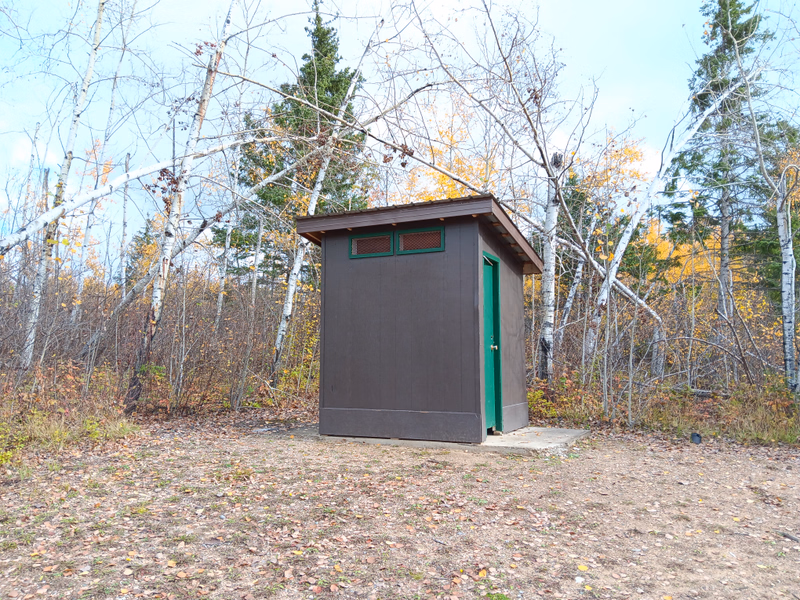 Outhouse at the launch.