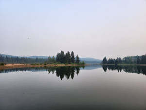 Sunset paddle at Jumbo Lake