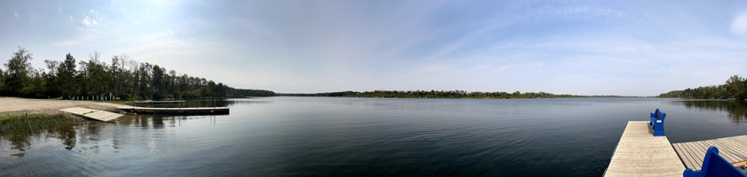 Panorama from the fishing dock.