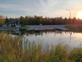 Boat launch at the marina.