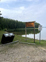 Boat launch signage.