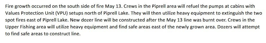 Fire update from the Fire Situational Awareness Bulletin.
