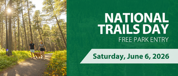 Poster for National Trails Day - Free Provincial Park Entry