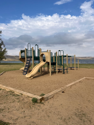 Playground at beach.