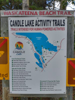 Map of the Candle Lake Activity Trails at Waskateena Beach.