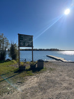 Cement launch and dock.