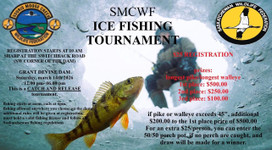 Poster for SMCWF Ice Fishing Tournament