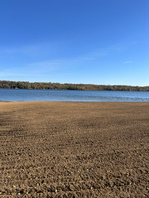 Huge sandy beach.