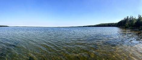 Panorama of lake.