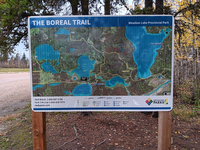 Boreal Trail signage.