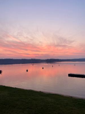 Swimming Area at Sunset