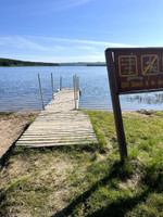 Dock and signage.