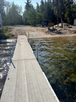 Dock and cement launch.