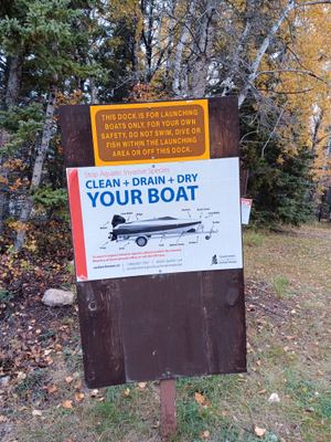 Launch signage.
