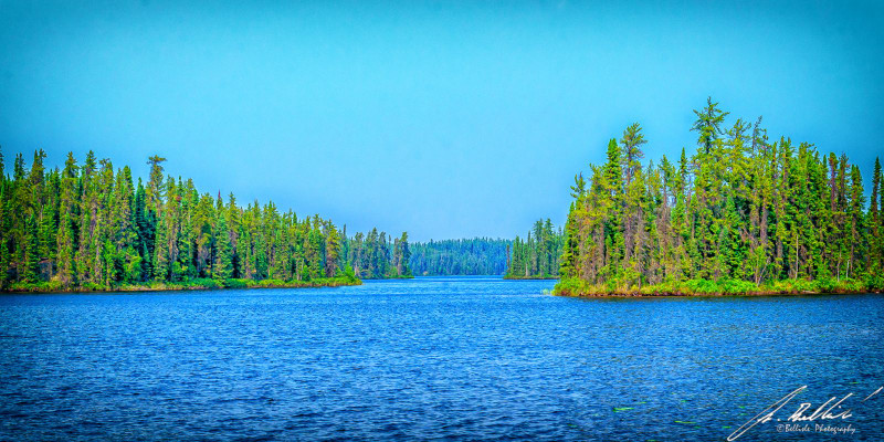 looking northwest in the middle of the lake