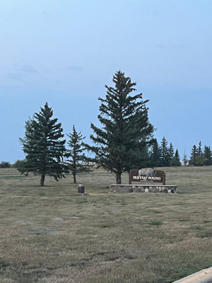 Park entry sign.
